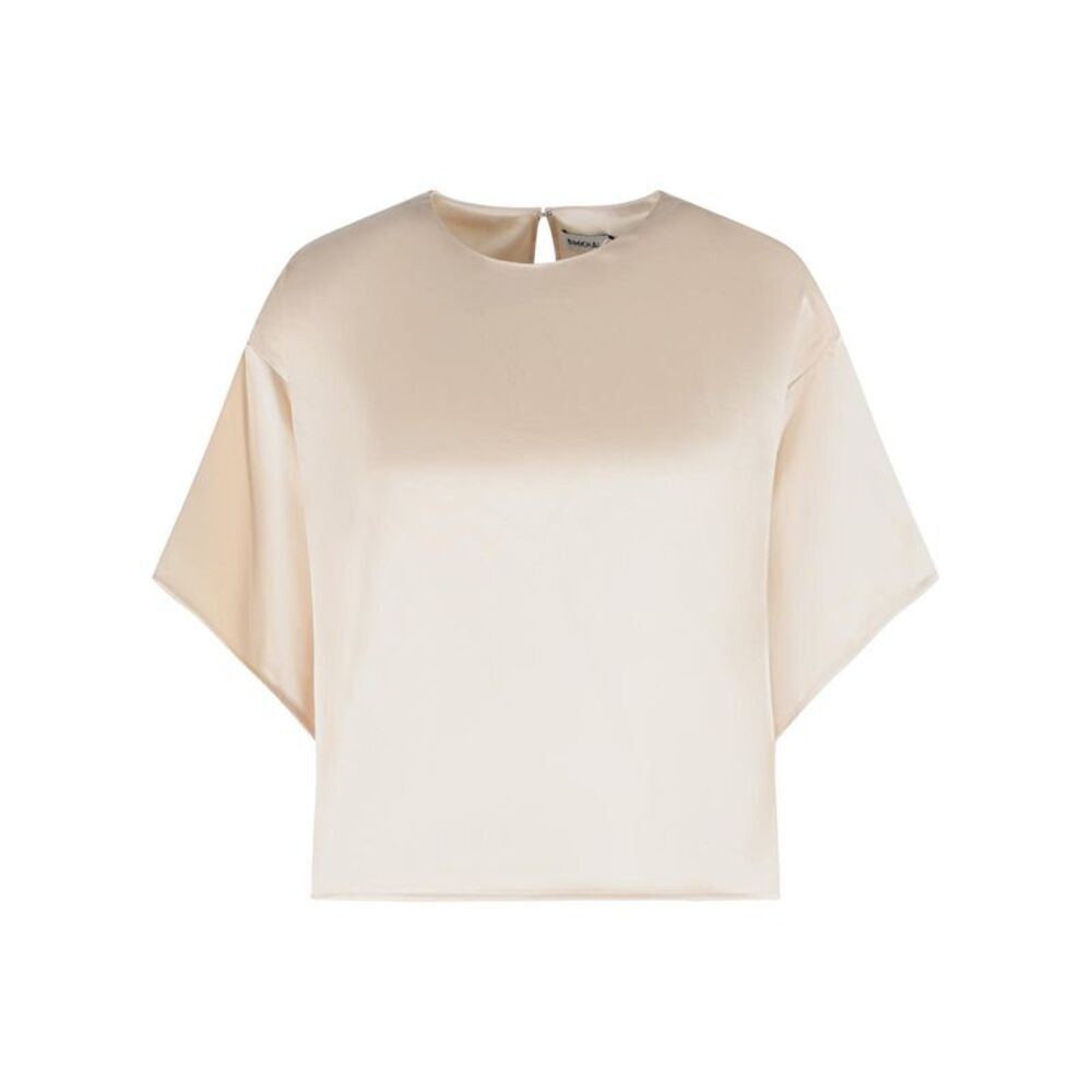 Simkhai Ivory Acetate Blend Top Women